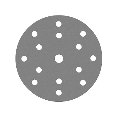 Диск шлифовальный на пленочной основе Sandwox 235 Grey Zirconia 15 отв. (150мм, Р150, 100шт) 235.150.150.15